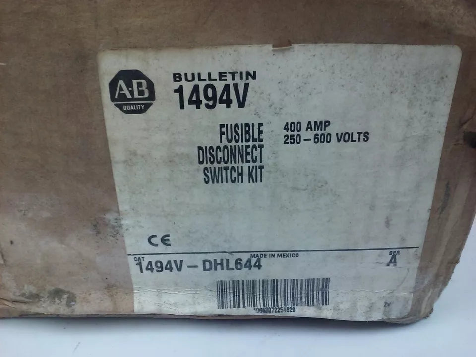 ALLEN BRADLEY 1494V-DHL644 SWITCH KIT NO FUSE BLOCK KIT