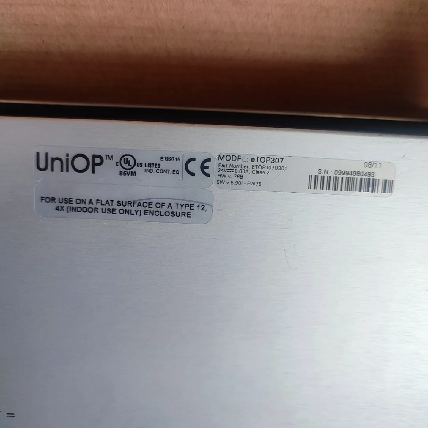 Uniop eTOP307U301 ETOP307 Touch Panel