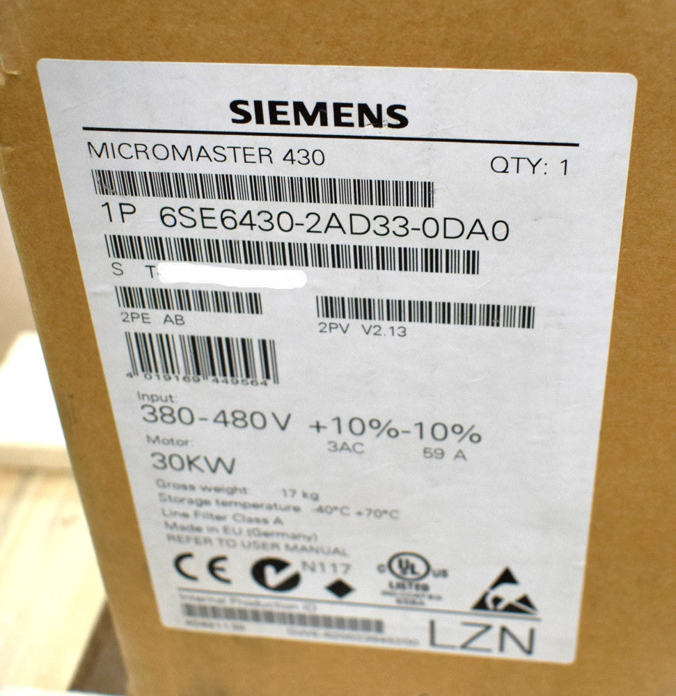 Siemens 6SE6430-2AD33-7EA0