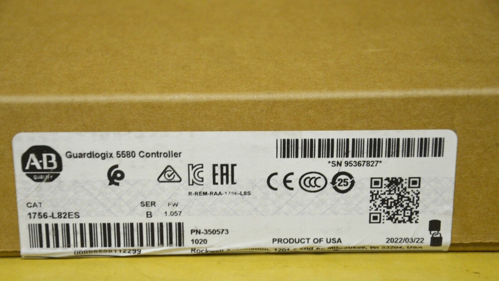 Allen Bradley 1756-L82ES Controllogix