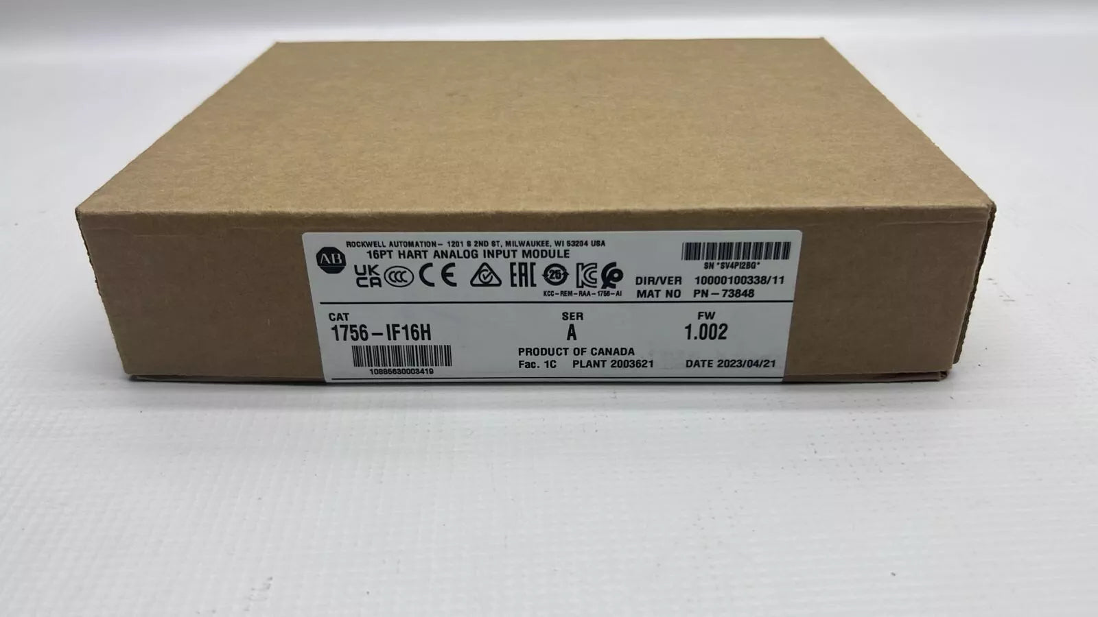 Allen Bradley 1756-IF16H  ControlLogix