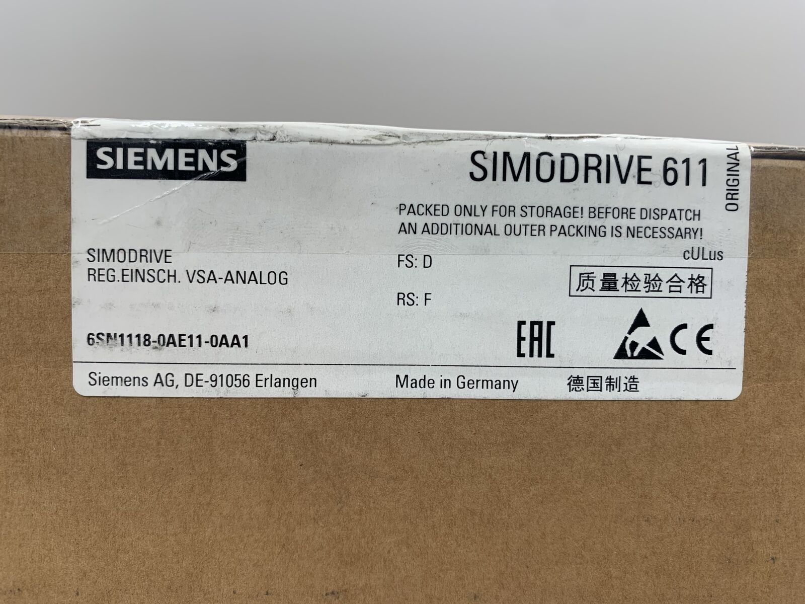 Siemens 6SN1118-0AE11-0AA1