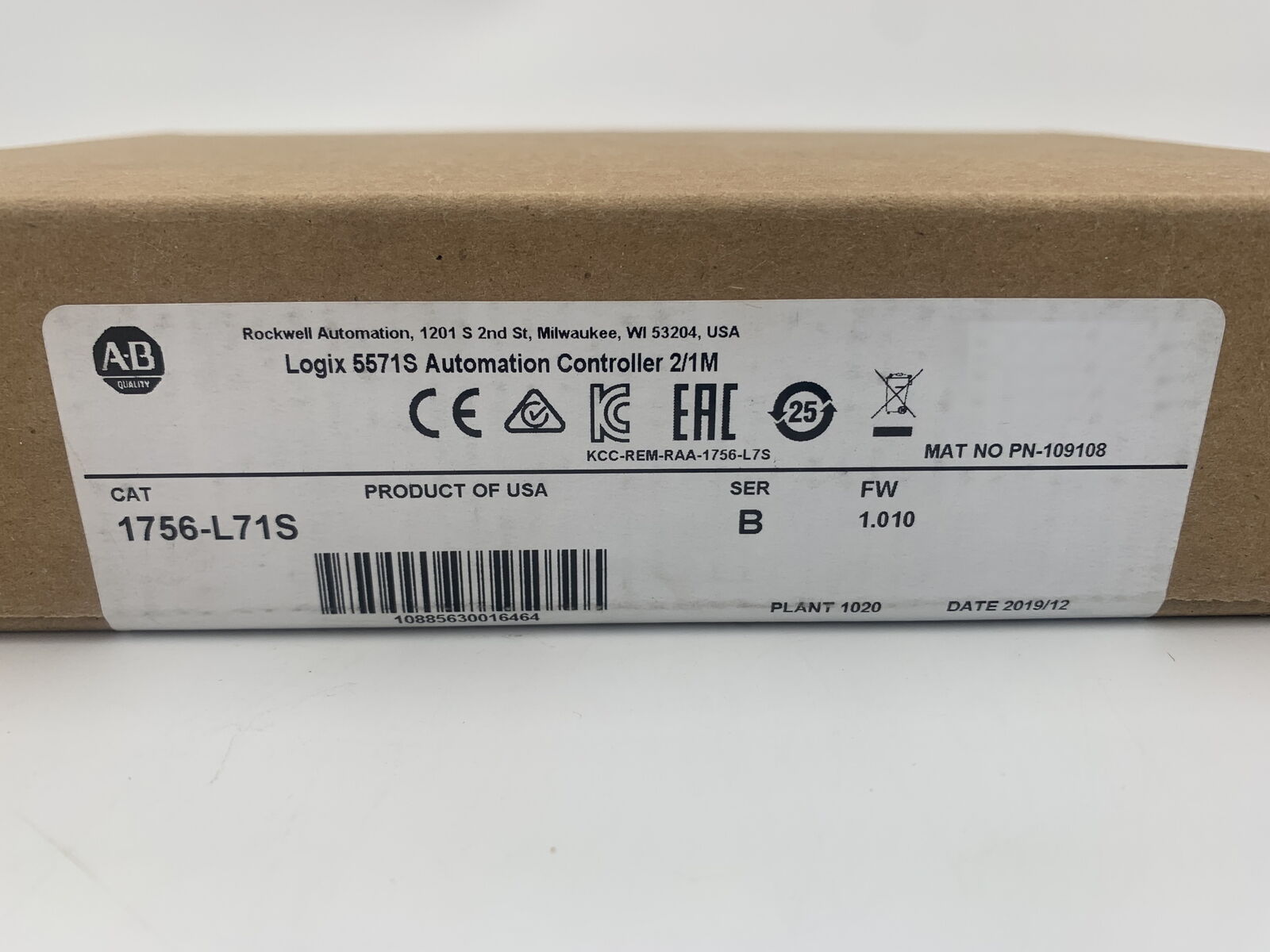 Allen Bradley 1756-L71S