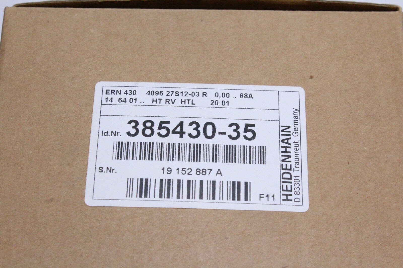 Heidenhain 4096 27S12 03 R 385430-35 Encoder