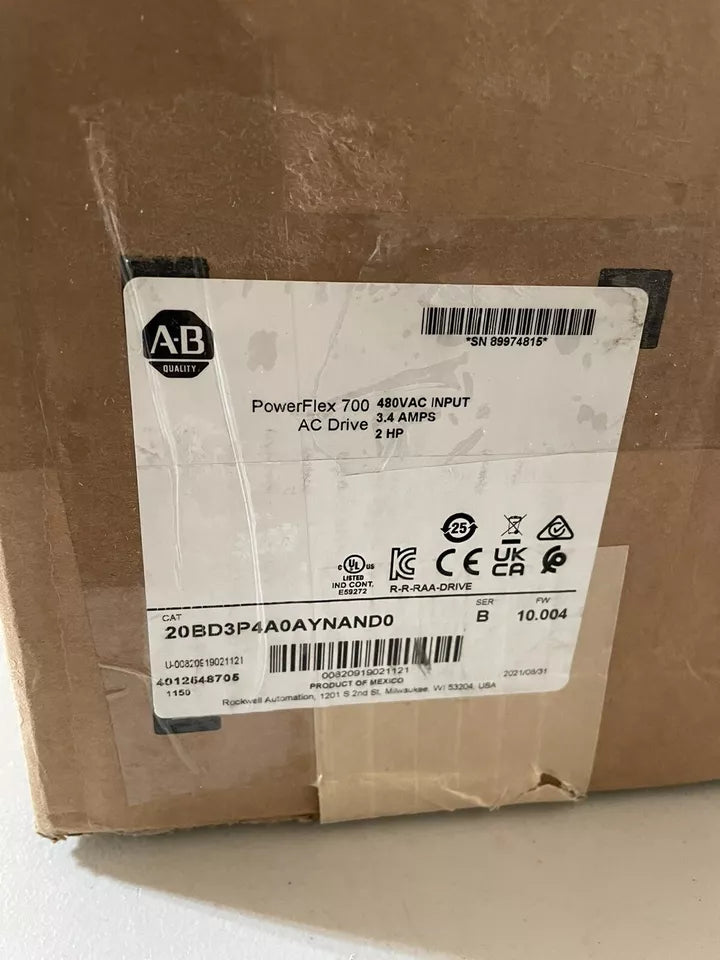 Allen Bradley 20BD3P4A0AYNAND0 PowerFlex