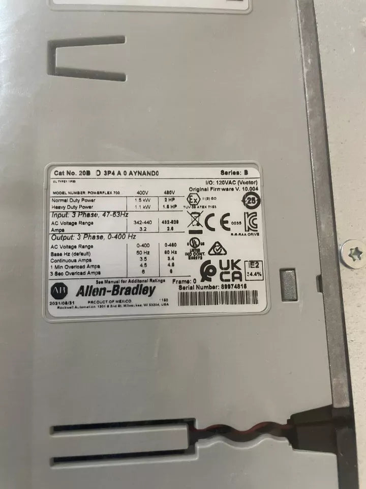 Allen Bradley 20BD3P4A0AYNAND0 PowerFlex