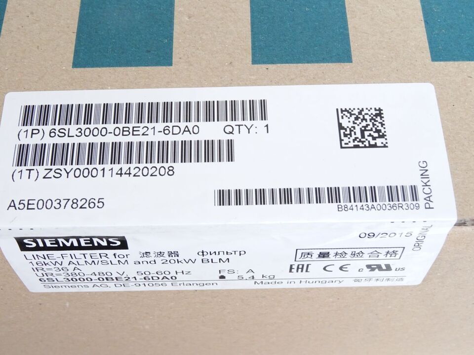 Siemens 6SL3000-0BE21-6DA0