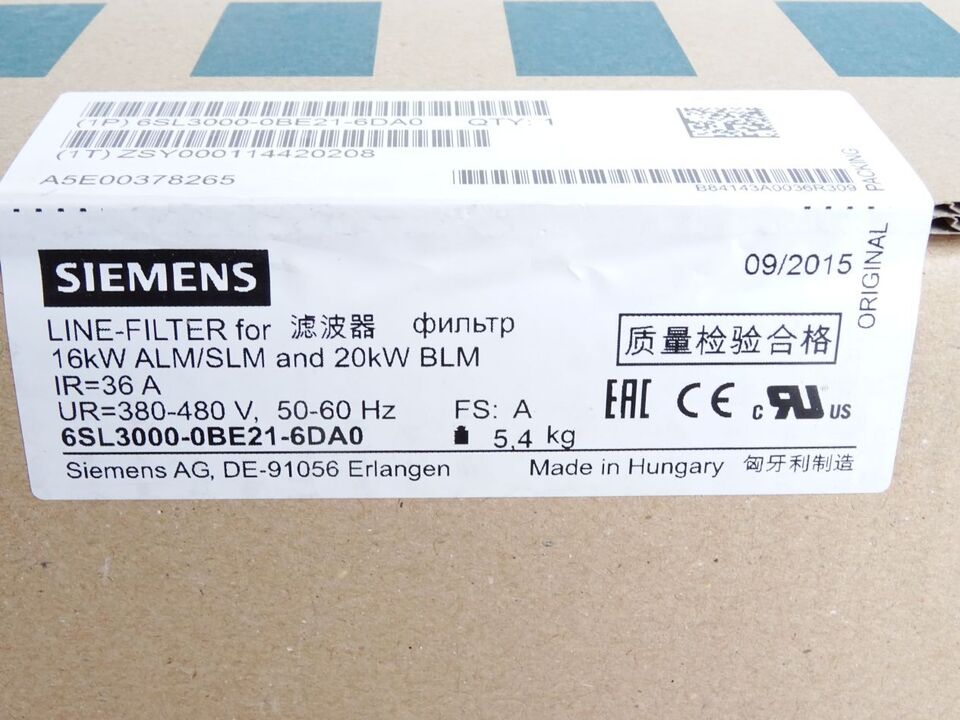Siemens 6SL3000-0BE21-6DA0