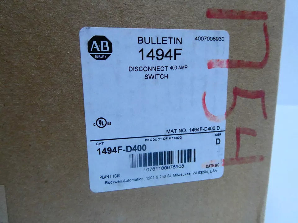 Allen Bradley 1494F-D400